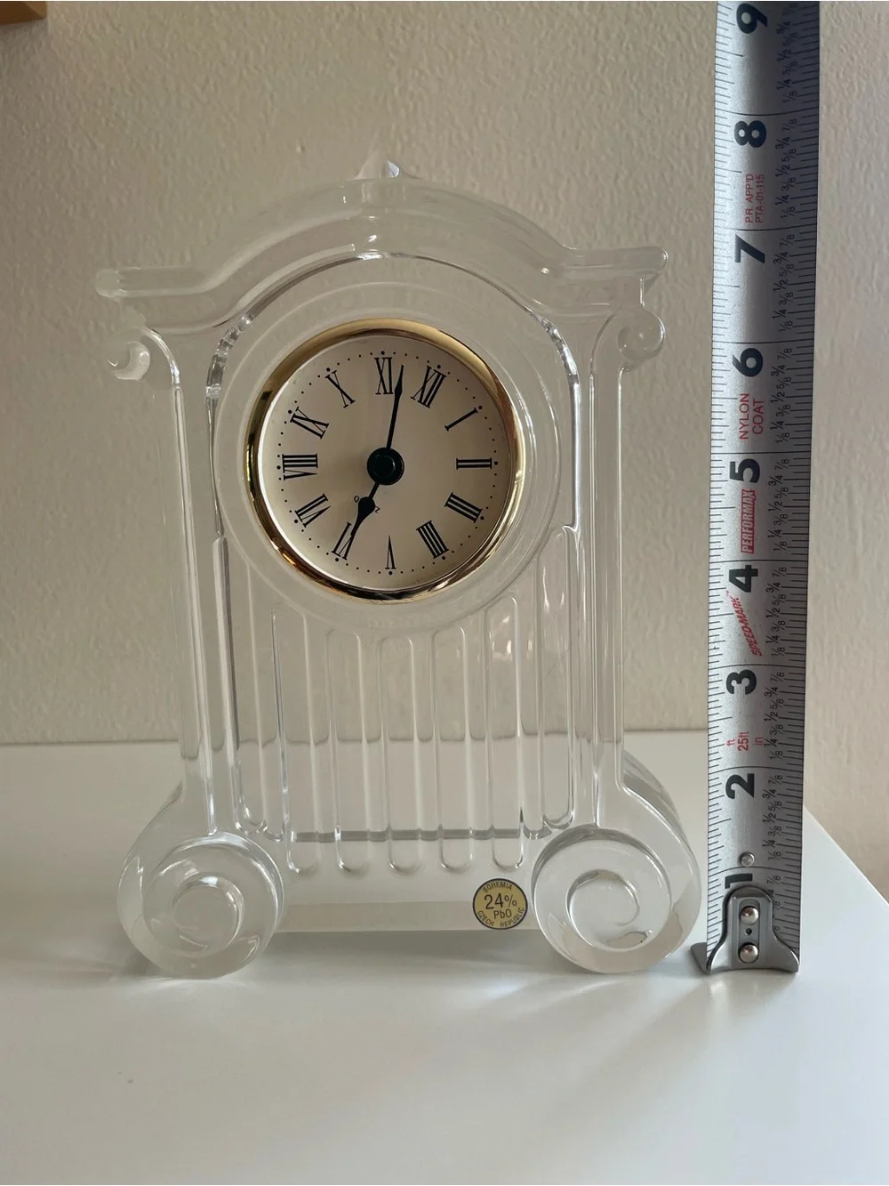 Vintage glass mantel
